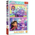 Puzzle Zabawy z Gabby 2x24 el. Trefl (34433)