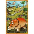 Puzzle Trefliki w świecie dinozaurów 3x80 el. Trefl (34888)