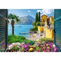 Puzzle Widok na jezioro Como 1000 el. Trefl (10951)