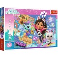 Puzzle Gabby Przyjaźń w kocim domku 100 el. Trefl (16515)