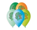 Balon gumowy Premium Hel Lets Dino  Party 13 cali/5 szt. mix 13cal Godan (GS120/854)