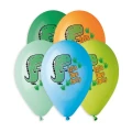 Balon gumowy Premium Hel Lets Dino  Party 13 cali/5 szt. mix 13cal Godan (GS120/854)