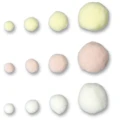 Pompony Craft-Fun Series Pastel kolor mix 15 szt Titanum
