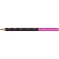Ołówek Jumbo Grip 2001 Two Tone czarny/różowy HB Faber Castell (511911FC)