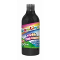 Farby plakatowe Bambino w butelce 500 ml kolor: czarny 500ml 1 kolor. Bambino (czarna)