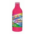 Farby plakatowe Bambino w butelce 500 ml kolor: różowy 500ml 1 kolor. Bambino (różowa)