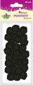 Pompony Titanum Craft-Fun Series poliestrowe czarne 30 szt