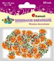Dekoracje drewniane Titanum Craft-Fun Series Dzwonki bożonarodzeniowe do przyszycia