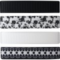 Wstążka Titanum Craft-Fun Series zestaw 16mm biało-czarna 4m (S1804-5)