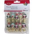 Ozdoba drewniana Titanum Craft-Fun Series klamerki Pingwiny (MTCR-WDC978)