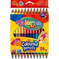Kredki ołówkowe Patio Colorino dwustronne 24 kol. (51880)