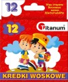 Kredki woskowe Titanum 12 kolorów
