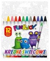 Kredki świecowe Fun&amp;Joy 12 kolorów