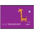 Blok techniczny Interdruk B&amp;B KIDS A4 białe 240g 10k (BLTBB)