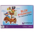 Blok rysunkowy Wektor A3 biały 80g 20k [mm:] 297x420