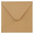 Koperta Galeria Papieru kraft ciemnobeżowy - beżowy [mm:] 160x160 (280322) 10 sztuk