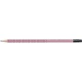 Ołówek Faber Castell Grip 2001 różowy z gumką B (217237 FC)