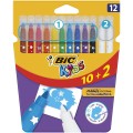 Flamaster Bic Kids Colour &amp; Erase 12 kol. (920295)