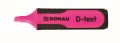 Zakreślacz Donau D-Text, różowy 1,0-5,0mm (7358001PL-16)