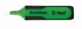 Zakreślacz Donau D-Text, zielony 1,0-5,0mm (7358001PL-06)