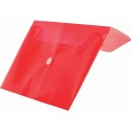 Teczka plastikowa na zatrzask Tetis koperta pp DL kolor: czerwony 140 mic. [mm:] 110x220 (BT612-C)