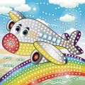 Mozaika Fun&amp;Joy Glitter SAMOLOT (FJSR2202)