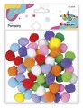 Pompony Titanum Craft-Fun Series Pastelowe poliestrowe mix 60 szt (20TH1020-13)