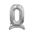 Balon gumowy Godan Beauty&amp;Charm cyfra stojąca srebrna srebrna 750mm 30cal (BC-ASSO)