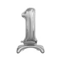 Balon foliowy Godan Beauty&amp;Charm cyfra stojąca srebrna (BC-ASS1)