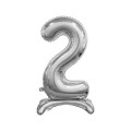 Balon gumowy Godan Beauty&amp;Charm cyfra stojąca srebrna Srebrny 30cal (BC-ASS2)