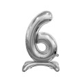 Balon gumowy Godan Beauty&amp;Charm cyfra stojąca srebrna srebrny 30cal (BC-ASS6)