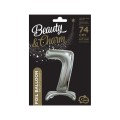 Balon gumowy Godan Beauty&amp;Charm cyfra stojąca srebrna (BC-ASS7)
