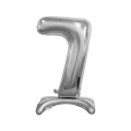 Balon gumowy Godan Beauty&amp;Charm cyfra stojąca srebrna (BC-ASS7)