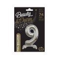 Balon gumowy Godan Beauty&amp;Charm cyfra stojąca srebrna Srebrny (BC-ASS9)