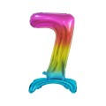Balon gumowy Godan Beauty&amp;Charm cyfra stojąca tęczowa tęczowa 750mm 30cal (BC-AST7)