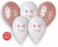 Balon gumowy Godan kotek 13 cal, 5 sztuk pastelowy 5 szt mix 330mm 13cal (GMS120/KOT)