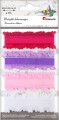 Wstążka Titanum Craft-Fun Series falbanka z sercami 4 kolory 26mm mix 1m (BR231745)