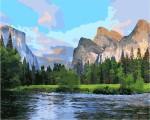 Zestaw kreatywny Flamingo Line Malowanie po numerach 40x50cm Park Narodowy Yosemite (FSY131)