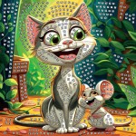 Mozaika kot i mysz Fun&Joy