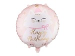 Balon foliowy pastylka kotek 18cal Partydeco (FB361)