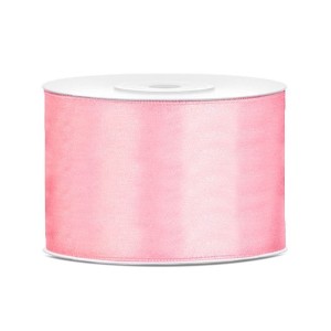 Wstążka Titanum Craft-Fun Series satynowa 50mm różowy jasny 25m (TS50-081J)