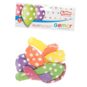 Balon gumowy Godan PREMIUM GROCHY 5 szt mix 300mm (GS110/P157)