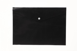 Teczka plastikowa na zatrzask koperta pp na zatrzask 5903242103735 A4 czarny Tetis (BT611-V  czarna)