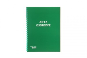 Teczka do akt osobowych ABCDE niezadrukowana A4 zielony karton Warta (1824-339-094)