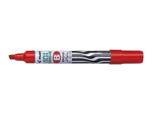 Marker permanentny Pilot, czerwony 2,0-4,5mm ścięta końcówka (SCA-B-R)