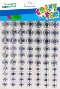 Kryształki Craft With Fun Samoprzylepne Diament srebrne (501436)