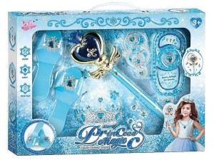 Zestaw piękności Adar buty, różdżka ze światłem, diadem, biżuteria 