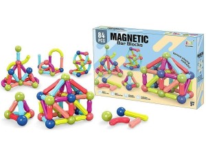 Klocki magnetyczne Adar 84 elementy 3+