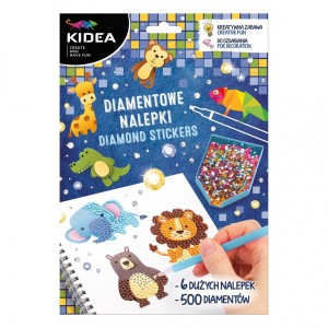 Mozaika Kidea Zoo NAKLEJKI DIAMENTOWE