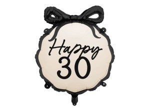 Balon foliowy Partydeco pastylka Happy 30, 47,5x45 cm 18cal (FB266-30)
